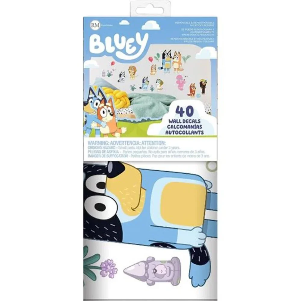Bluey Family and Friends Peel and Stick Wall Decals